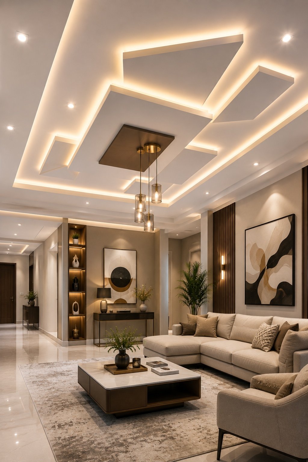Warm ambient ceiling