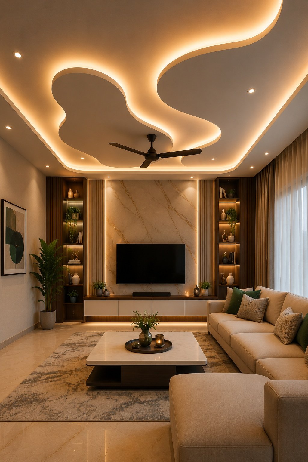 Contemporary false ceiling