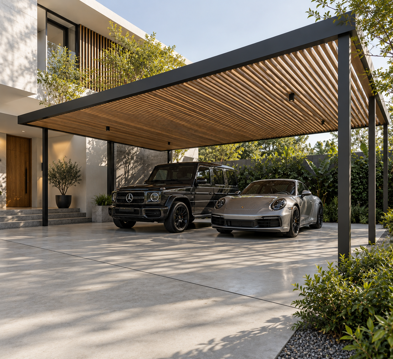Modern home exterior