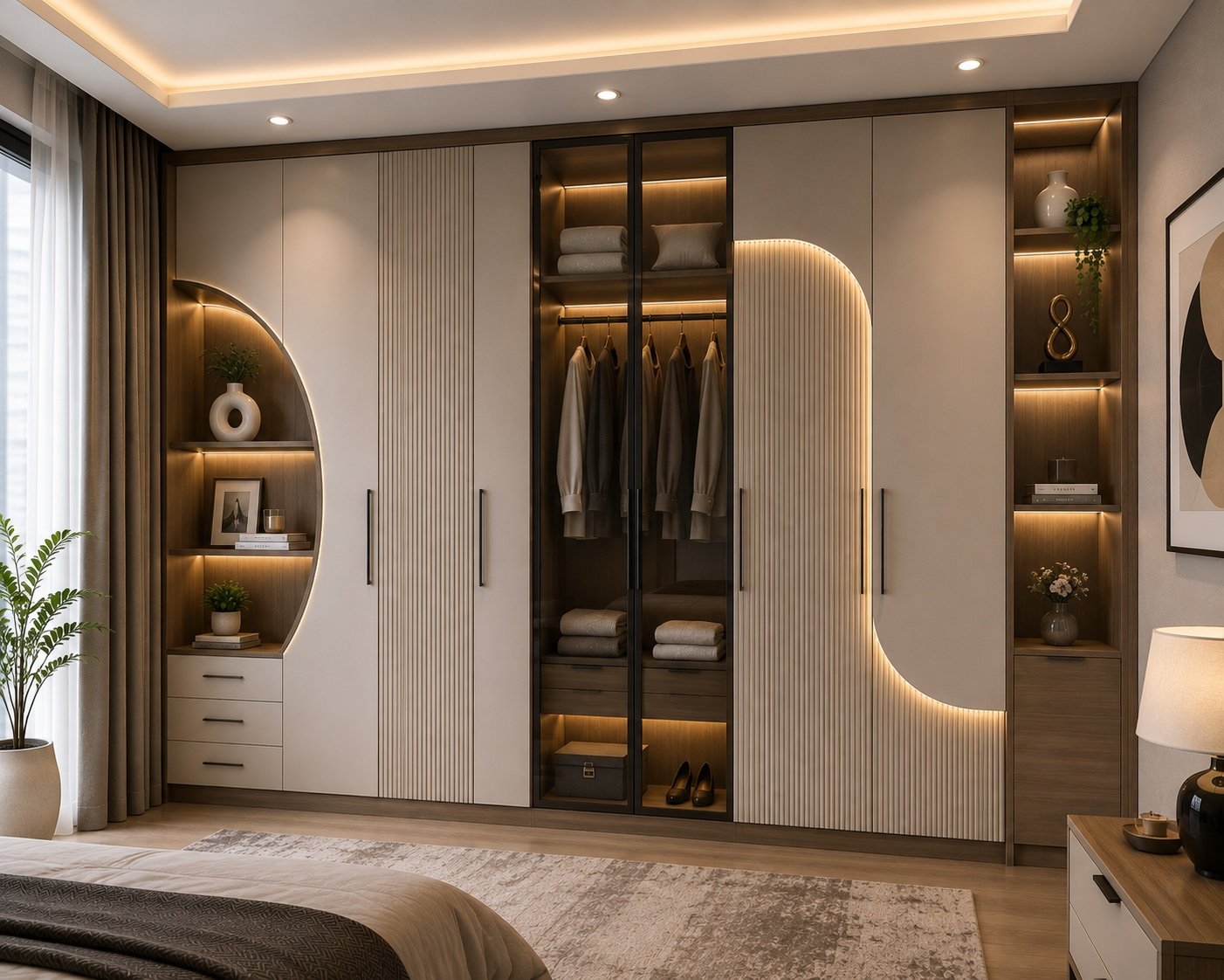 Custom walk-in wardrobe